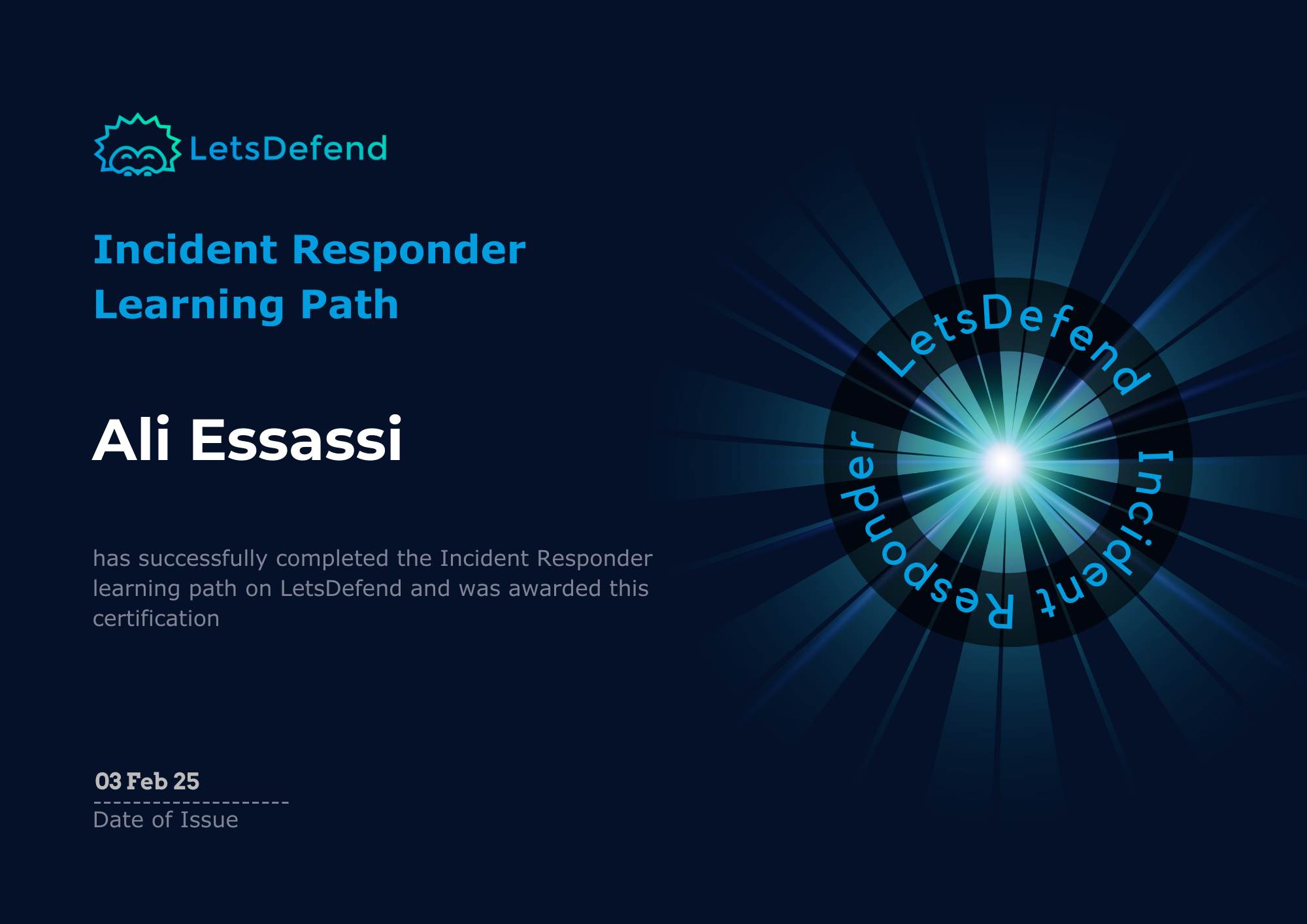 Incident Responder Learning Path